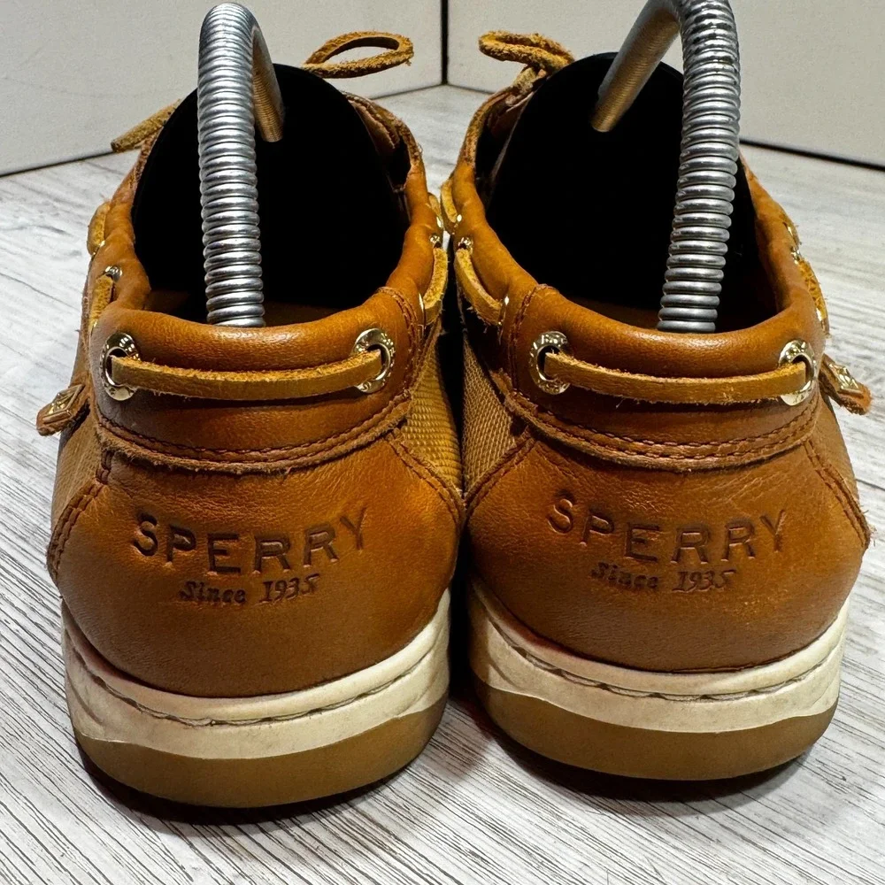 Sperry Gold Cup Goldfish Boat Shoe Womens 10 Leather Slip On Loafer 1 Eye